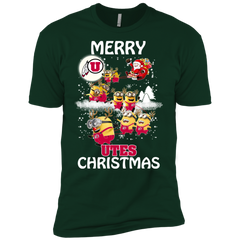 Utah Utes Ugly Christmas Sweaters Minions Santa Claus Merry Christmas Men's Sleeve Shirt - The White Eagles