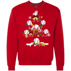 Christmas Is Coming Baseball Santa Claus Ugly Christmas Sweater Sweatshirt - The White Eagles