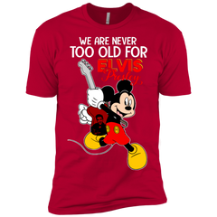 We Are Never Too Old For Elvis Presley Mickey Men's Sleeve Shirt - The White Eagles