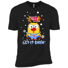Minion Dayton Flyers Ugly Christmas Sweaters Let It Snow Men's Sleeve Shirt - The White Eagles