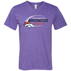 Dilly Dilly Denver Broncos A True Friend Of The Broncos Men's V-Neck T-Shirt - The White Eagles