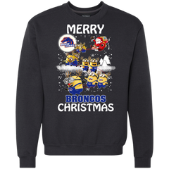 Boise State Broncos T Shirts Minions Santa Claus Merry Christmas Sweatshirt - The White Eagles