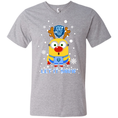 Minion Columbia Lions Ugly Christmas Sweaters Let It Snow Men's V-Neck T-Shirt - The White Eagles