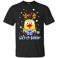 Minion Incarnate Word Cardinals Ugly Christmas Sweaters Let It Snow Cotton T-Shirt - The White Eagles