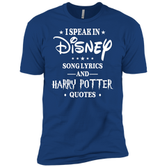 I Speak In Disney Song Lyrics And Harry Potter Quotes Shir Men's Sleeve Shirt - The White Eagles