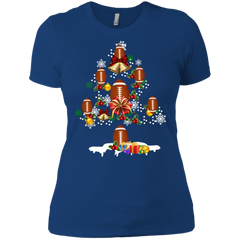 Christmas Is Coming Football Santa Claus Ugly Christmas Sweater Ladies' Shirt - The White Eagles