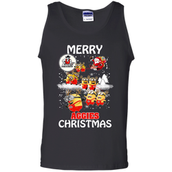 New Mexico State Aggies Ugly Christmas Sweaters Minions Santa Claus Merry Christmas Tank Top - The White Eagles