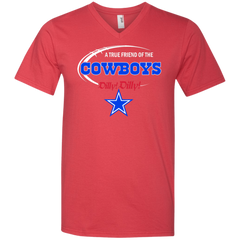 Nfl Dilly Dilly Dallas Cowboys A True Friend Of The Cowboys Men's V-Neck T-Shirt - The White Eagles