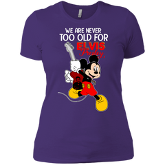 We Are Never Too Old For Elvis Presley Mickey Ladies' Shirt - The White Eagles