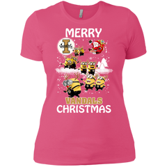 Idaho Vandals Ugly Christmas Sweaters Minions Santa Claus Merry Christmas Ladies' Shirt - The White Eagles