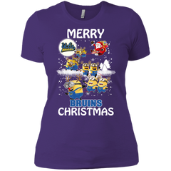 Ucla Bruins Ugly Christmas Sweaters Minions Santa Claus Merry Christmas Ladies' Shirt - The White Eagles