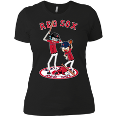 Boston Red Sox Baseball Rick And Morty Ladies' Shirt - The White Eagles