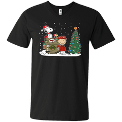 Kansas City Chiefs Snoopy The Peanuts Ugly Christmas Sweater  Super Bowl Men's V-Neck T-Shirt - The White Eagles
