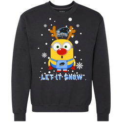 Minion Eastern Illinois Panthers Ugly Christmas Sweaters Let It Snow Sweatshirt - The White Eagles