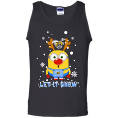 Minion Alabama State Hornets Ugly Christmas Sweaters Let It Snow Tank Top - The White Eagles
