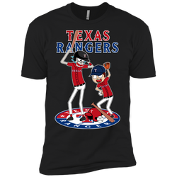 Texas Rangers Baseball Rick And Morty Men's Sleeve Shirt - The White Eagles