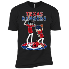 Texas Rangers Baseball Rick And Morty Men's Sleeve Shirt - The White Eagles