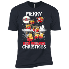 Arkansas State Red Wolves T Shirts Minions Santa Claus Merry Christmas Men's Sleeve Shirt - The White Eagles