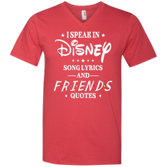 Disney Song Lyrics And Friends Quotes Shirt Men's V-Neck T-Shirt - The White Eagles