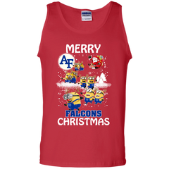 Air Force Falcons Ugly Christmas Sweaters Minions Santa Claus Merry Christmas Hoodies Sweatshirts Tank Top - The White Eagles