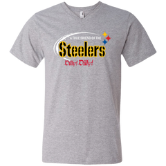 Dilly Dilly Pittsburgh Steelers A True Friend Of The Steelers Men's V-Neck T-Shirt - The White Eagles