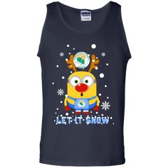 Minion Norfolk State Spartans Ugly Christmas Sweaters Let It Snow Tank Top - The White Eagles