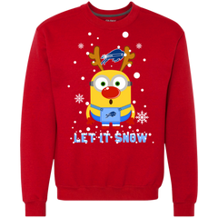 Minion Howard Bison Ugly Christmas Sweaters Let It Snow Sweatshirt - The White Eagles
