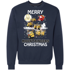 Appalachian State Mountaineers T Shirts Minions Santa Claus Merry Christmas Sweatshirt - The White Eagles