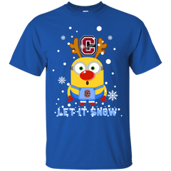 Minion Colgate Raiders Ugly Christmas Sweaters Let It Snow Cotton T-Shirt - The White Eagles