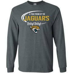 Dilly Dilly Jaguars A True Friend Of The Jaguars LS Cotton T-Shirt - The White Eagles