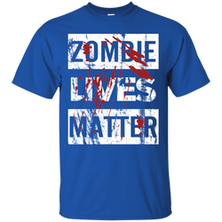 Zombie Lives Matter Tshirt Cotton T-Shirt - The White Eagles