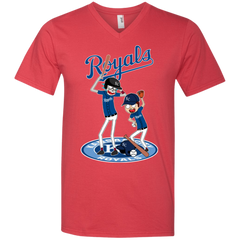 Kansas City Royals Baseball Rick And Morty Men's V-Neck T-Shirt - The White Eagles