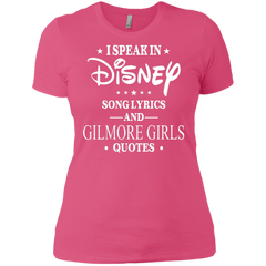 I Speak In Disney Song Lyrics And Gilmore Girls Quotes Shirt Ladies' Shirt - The White Eagles