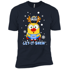 Minion Los Angeles Chargers Ugly Christmas Sweaters Let It Snow Men's Sleeve Shirt - The White Eagles