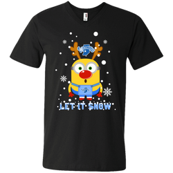 Minion Indiana State Sycamores Ugly Christmas Sweaters Let It Snow Men's V-Neck T-Shirt - The White Eagles