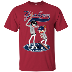 New York Yankees Baseball Rick And Morty Cotton T-Shirt - The White Eagles