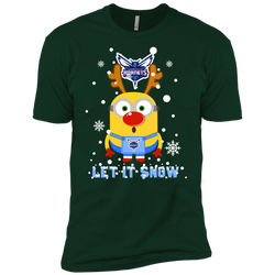 Minion Charlotte Hornets Ugly Christmas Sweaters Let It Snow Men's Sleeve Shirt - The White Eagles