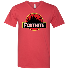 Fortnite Jurassic Park Jurassic World Fallen Kingdom Men's V-Neck T-Shirt - The White Eagles