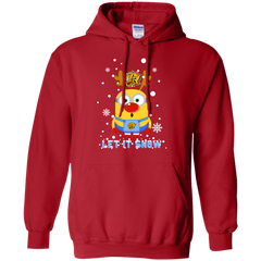 Minion Arkansas-pine Bluff Golden Lions Ugly Christmas Sweaters Let It Snow Hoodie - The White Eagles