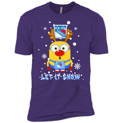 Minion New York Rangers Ugly Christmas Sweaters Let It Snow Men's Sleeve Shirt - The White Eagles