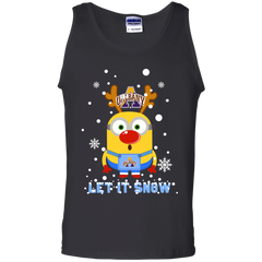 Minion Albany Great Danes Ugly Christmas Sweaters Let It Snow Tank Top - The White Eagles