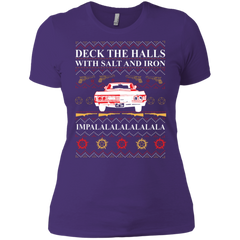 Deck The Halls With Salt And Iron Ugly Christmas Sweater Ladies' Shirt - The White Eagles
