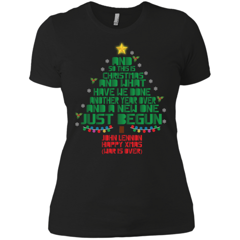 And So This Is And What Have We Done Another Year Over And A New One Just Begun John Lennon War Is Over Ladies' Shirt - The White Eagles