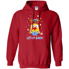 Minion Maine Black Bears Ugly Christmas Sweaters Let It Snow Hoodie - The White Eagles