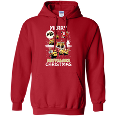 Colorado Buffaloes Ugly Christmas Sweaters Minions Santa Claus Merry Christmas Hoodie - The White Eagles