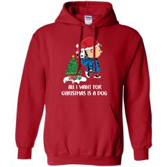 All I Want For Christmas Is A Dog Snoopy Charlie Brown The Peanuts Movie Hoodie - The White Eagles