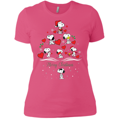 Snoopy Merry Christmas The Peanuts Movie Ladies' Shirt - The White Eagles
