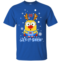 Minion Nicholls Colonels Ugly Christmas Sweaters Let It Snow Cotton T-Shirt - The White Eagles