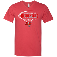 Dilly Dilly Tampa Bay Buccaneers A True Friend Of The Buccaneers Men's V-Neck T-Shirt - The White Eagles