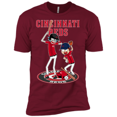 Cincinnati Reds Baseball Rick And Morty Men's Sleeve Shirt - The White Eagles